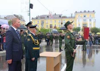 Присяга курсантов Череповецкого военного училища